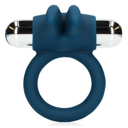  Loveline Cockring Vibrant Rabbit Baltic 35 mm Bleu